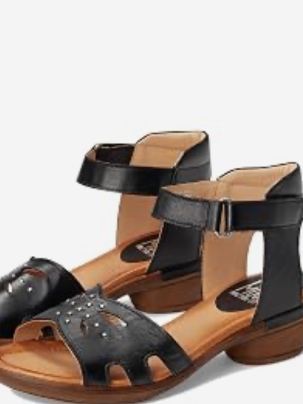 Miz Mooz Women’s Corelia Black Ankle-Strap Sandals 41